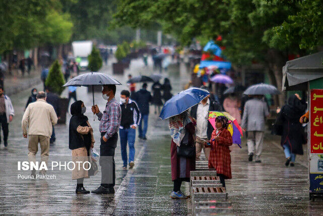 این 8 استان کشور منتظر رگبار باران باشند