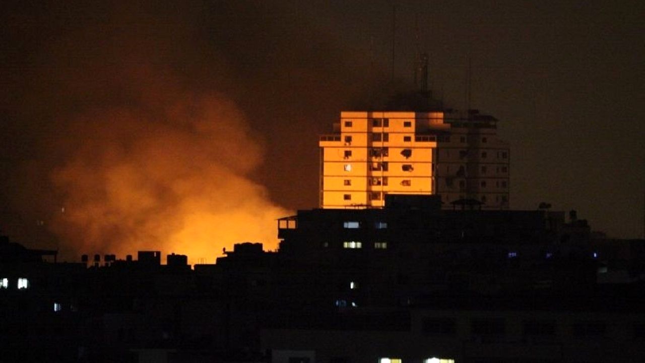 شینده شدن صدای انفجار در غزه