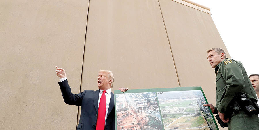 دیوار جدایی جانشین دیوار مکزیک