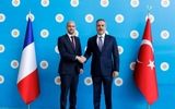 دیدار و رایزنی وزرای خارجه ترکیه و فرانسه درباره ایران