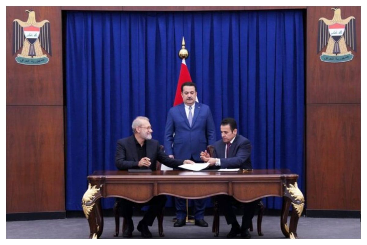 لاریجانی یک تفاهم امنیتی با عراق امضا کرد