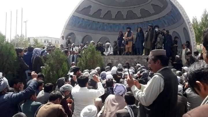 تظاهرات گسترده در بامیان افغانستان علیه طالبان