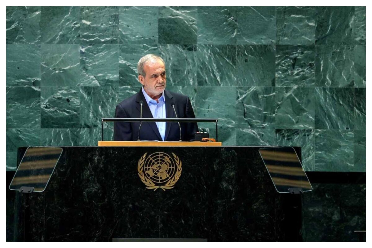 اولین تصاویر از سخنرانی پزشکیان در نشست مجمع عمومی سازمان ملل متحد