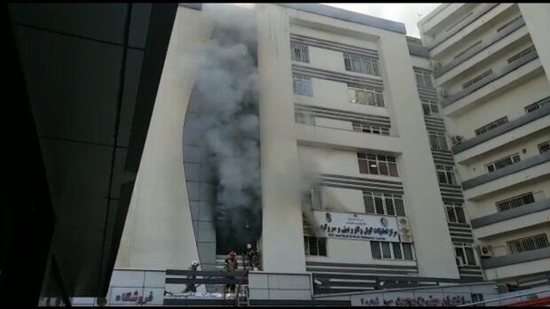 آتش سوزی در بیمارستان رسول اکرم(ص) مهار شد