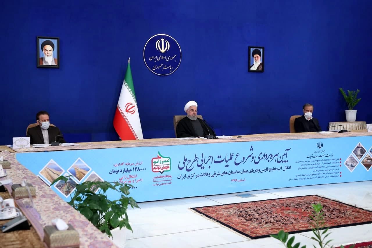 روحانی: در دولت یازدهم و دوازدهم در زمینه آب و خاک یک انقلاب رخ داده است