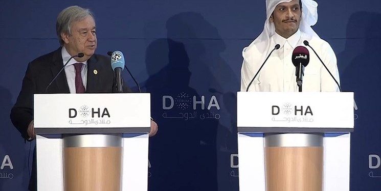 رایزنی دبیرکل سازمان ملل و وزیر خارجه قطر درباره برجام