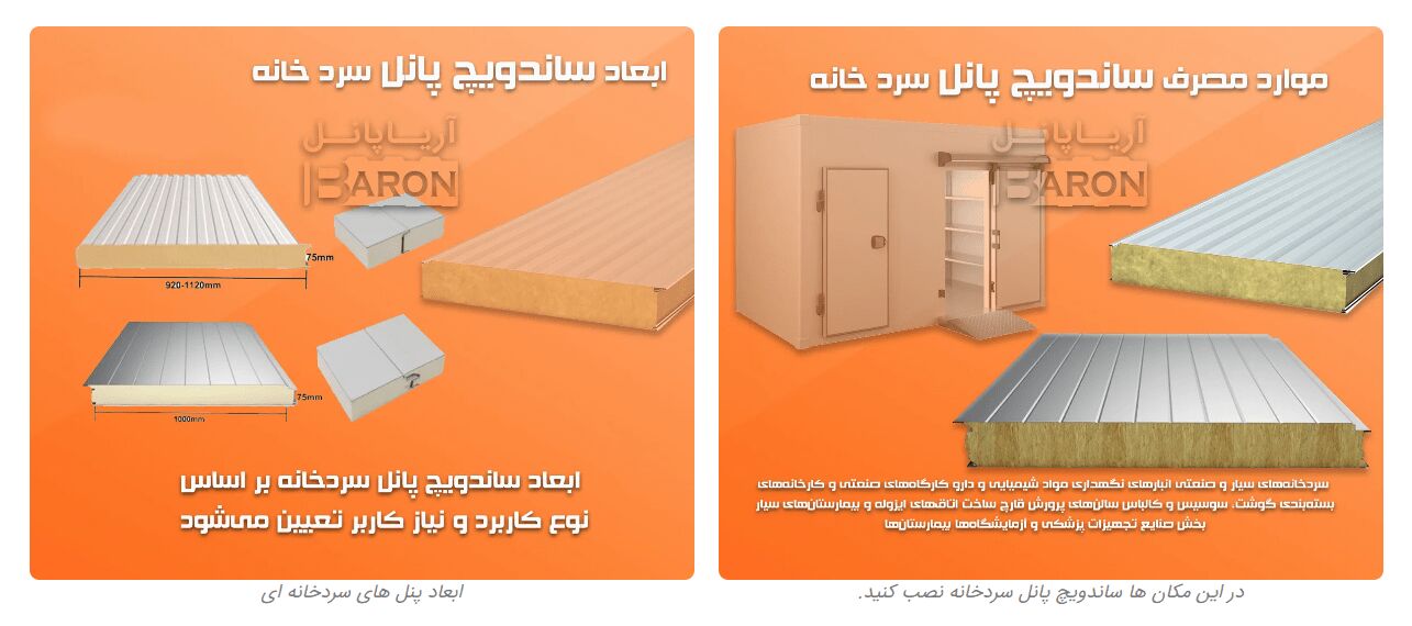 ساندویچ پانل سردخانه، جایگزین ایمن مصالح سنتی با سودآوری بسیار