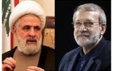 نعیم قاسم با لاریجانی دیدار کرد/ تقدیر دبیرکل حزب الله لبنان از ایران