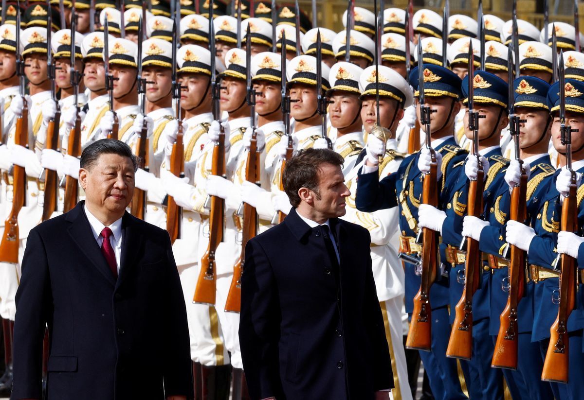 پیام پذیرایی بی‌سابقه چین از مکرون برای اروپا