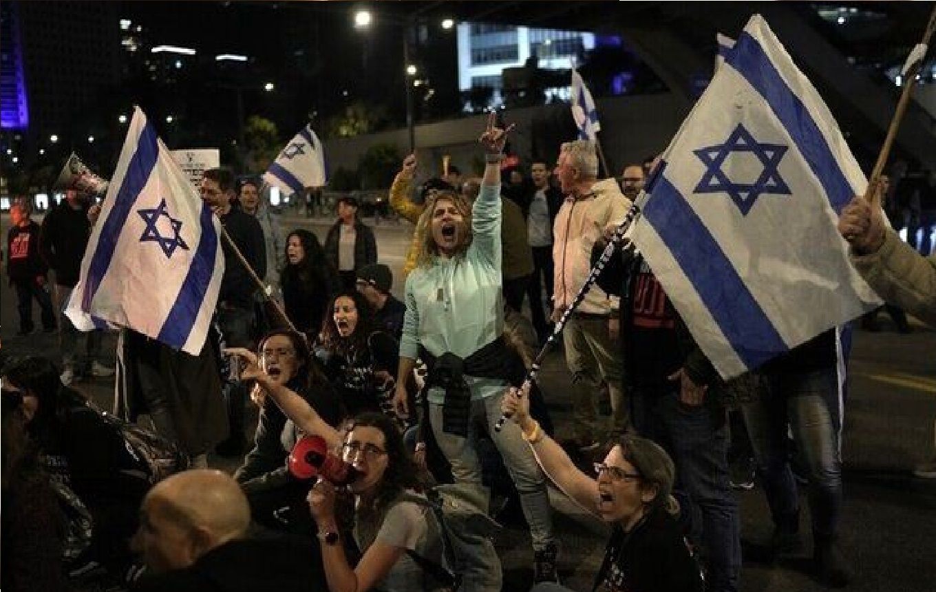  تظاهرات مجدد شهرک‌نشینان در تل‌آویو علیه کابینه نتانیاهو