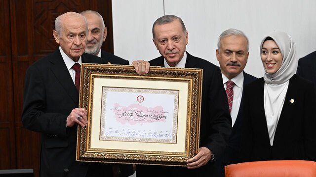 اردوغان سوگند یاد کرد/ قلیچداراوغلو در مراسم تحلیف حضور داشت؟
