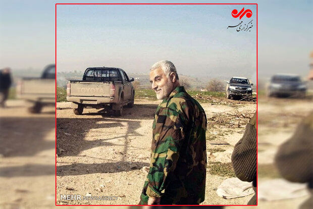 تصویری از سردار سلیمانی در ایام محرم در سوریه