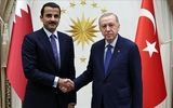 دیدار و رایزنی اردوغان با امیر قطر در مورد تحولات منطقه