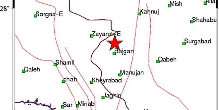 زلزله ۴.۴ ریشتری در مرز کرمان و هرمزگان+جزئیات