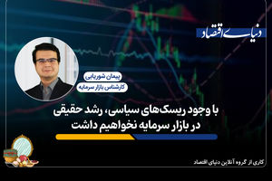 با وجود ریسک های سیاسی، رشدحقیقی در بازار سرمایه نخواهیم داشت
