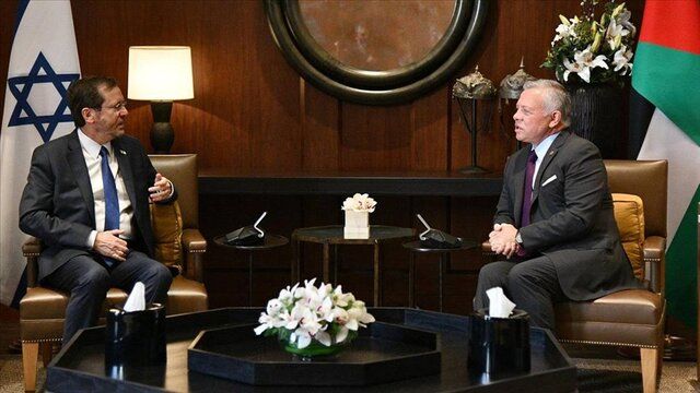 گفتگوی غیر علنی هرتزوگ و پادشاه اردن در امان