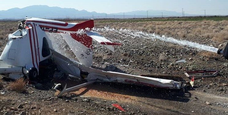 حادثه سقوط مرگبار هواپیمای فوق سبک در کاشمر