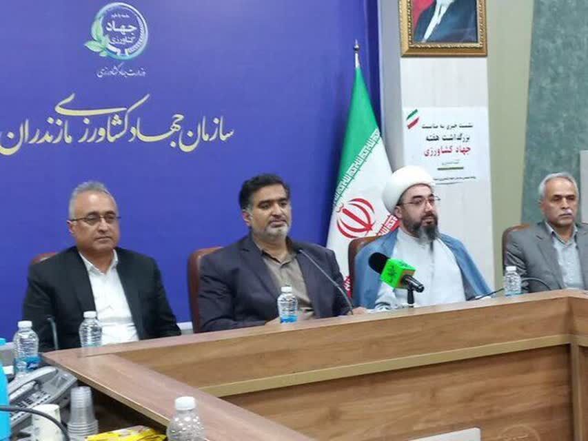 بهره‌برداری از ۶۲ طرح طی هفته جهاد کشاورزی در مازندران/ تأکید بر امنیت غذایی و حمایت از تولیدکنندگان