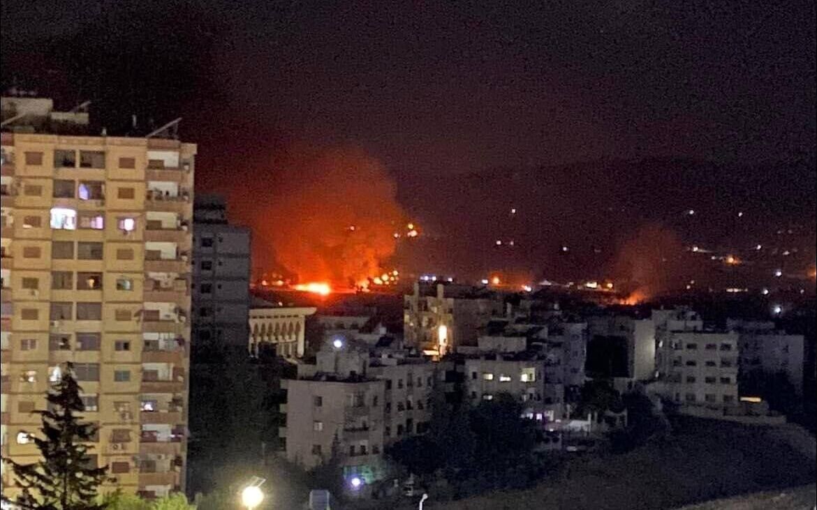 دفع حمله موشکی اسرائیل به حومه دمشق