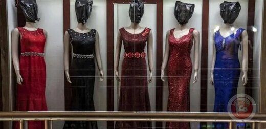 محدودیت جدید طالبان/ سر مانکن‌های مغازه‌های لباس زنانه پوشانده شدند!