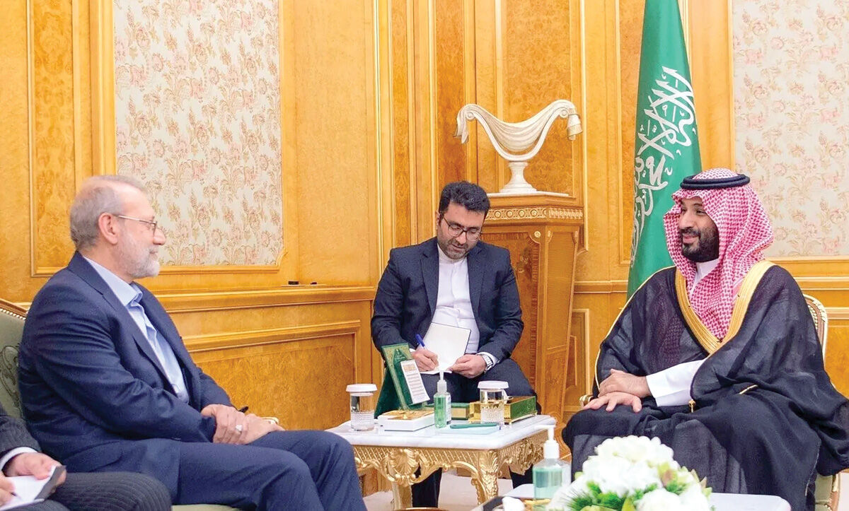 دیدار لاریجانی با بن‌سلمان