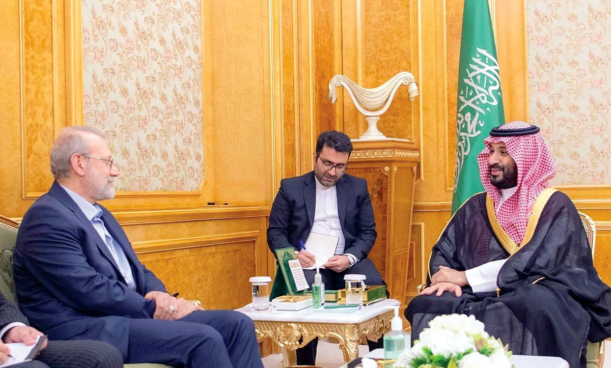 دیدار لاریجانی با بن‌سلمان