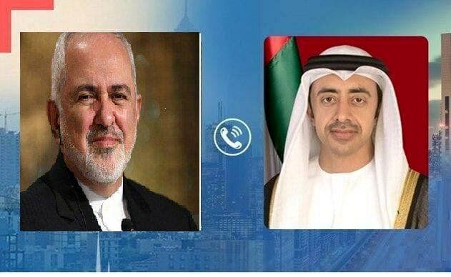 گفتگوی تلفنی ظریف با وزیر خارجه امارات