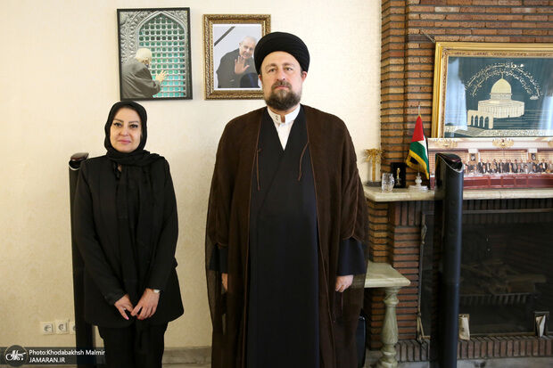 سید حسن خمینی مهمان خانه سفیر فلسطین شد+ تصاویر 