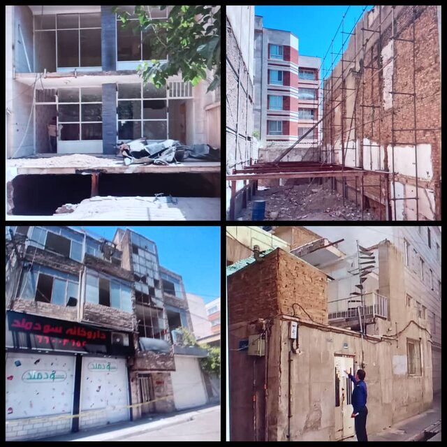  ۱۰۰ ساختمان ناایمن در غرب تهران شناسایی شد