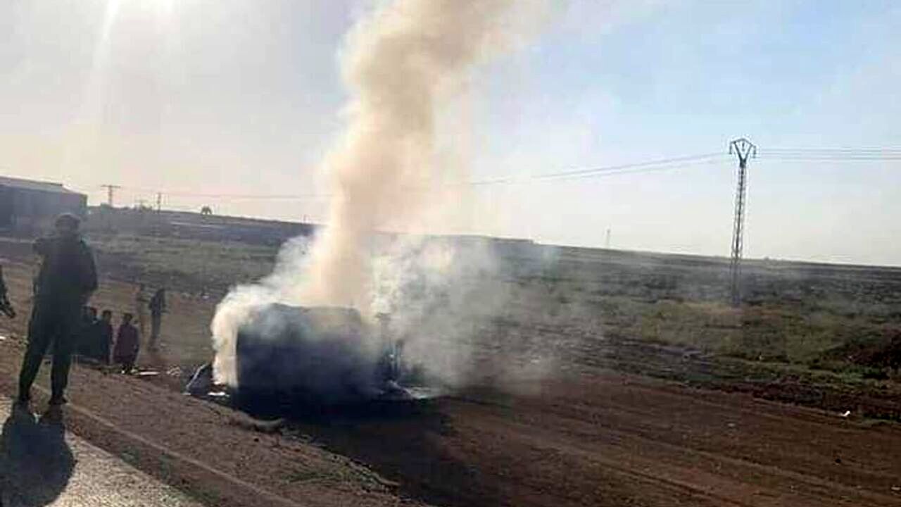 حمله پهپادی ترکیه به دو خودرو در سوریه