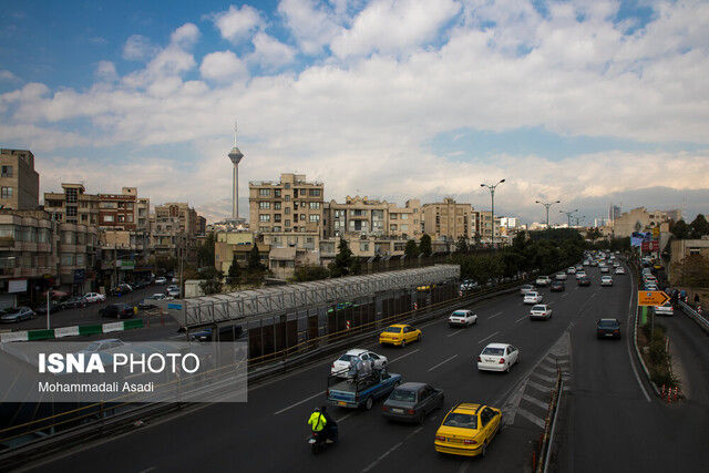 وزش باد در راه تهران