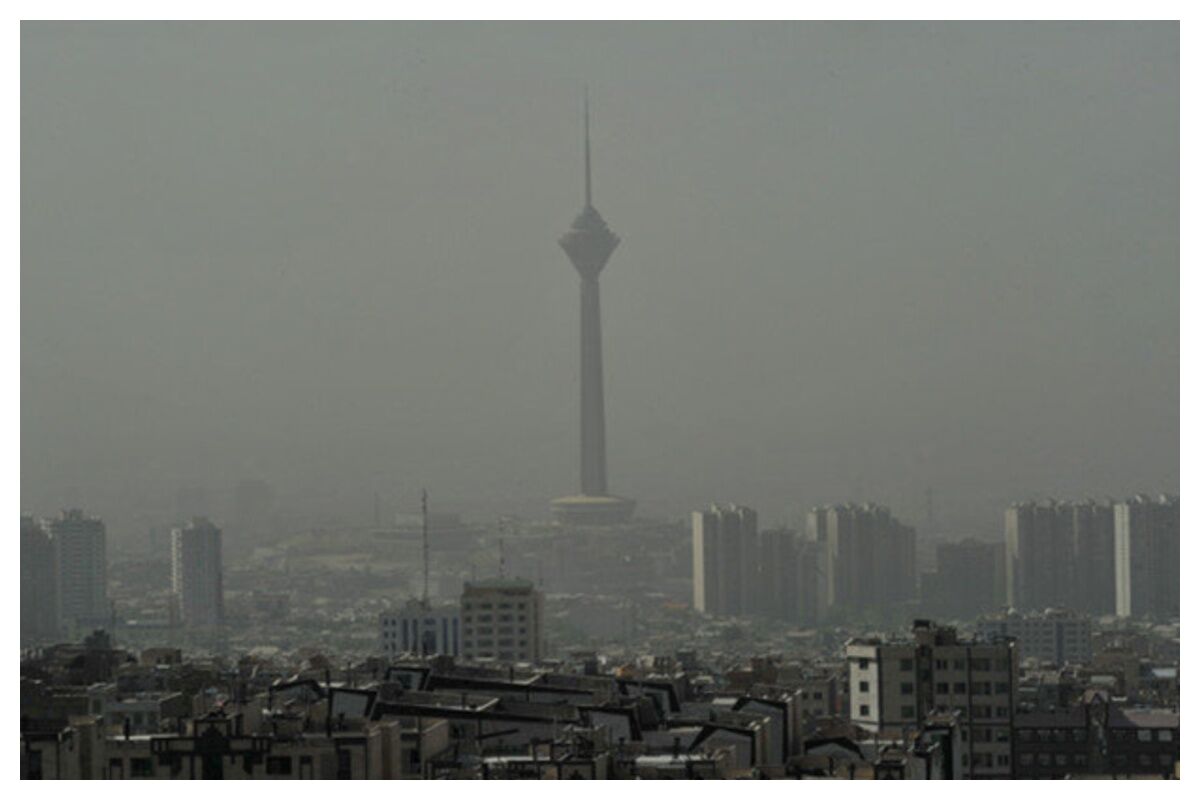 خیمه هوای آلوده بر تهران 
