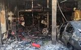 کارخانه موکت جاده حبیب‌آباد در آتش سوخت/ توصیه مهم به شهروندان