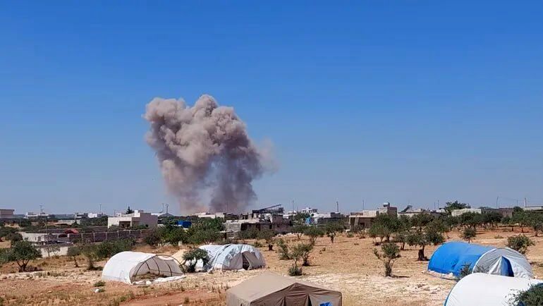 عملیات هوایی نیروهای روسیه علیه گروههای تروریستی در ادلب
