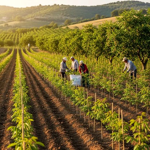 شروع درآمد میلیاردی با کاشت نهال گردو ژنوتیپ ۱۲ پالیز نهال