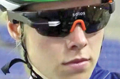تمرین دوچرخه‌سواران المپیکی با عینک‌های هوشمند