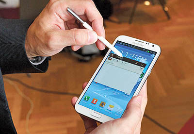 سامسونگ 5 میلیون Galaxy Note II فروخت