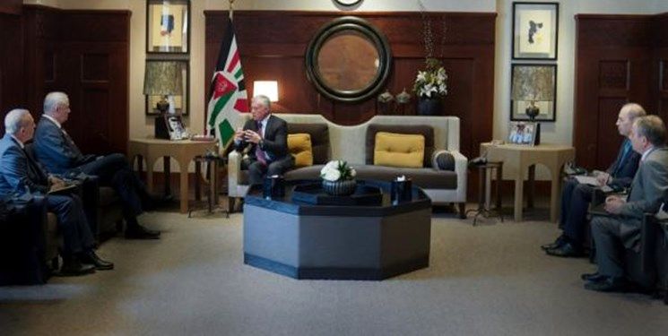 دیدار وزیر جنگ رژیم صهیونیستی با شاه اردن