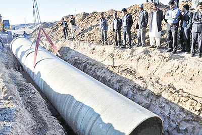 دستور انتقال آب از دریای عمان