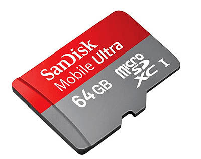 ساخت نخستین کارت حافظه 64 گیگابایتی برای موبایل