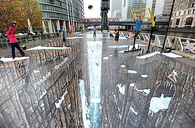 بزرگ‌ترین نقاشی سه‌بعدی جهان در لندن