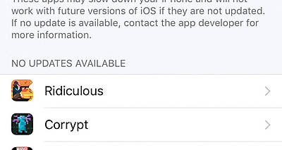 چه اپلیکیشن‏هایی از iOS 11 پشتیبانی نمی‏کنند