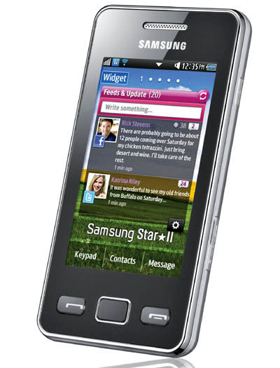 Samsung Star II، این‌بار مجهز به شبکه‌های اجتماعی