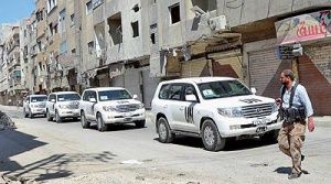 استقرار بازرسان شیمیایی سازمان ملل متحد در سوریه