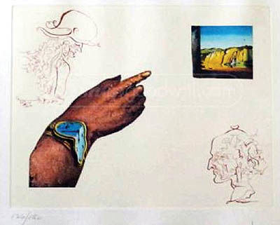 نقاشی اهدایی «سالوادور دالی»به حراج می‌رود