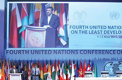 پیشنهادهای احمدی‌نژاد به اجلاس کشورهای کمتر توسعه یافته در ترکیه