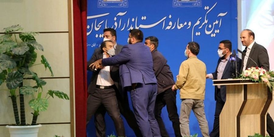 علت سیلی زدن به استاندار آذربایجان شرقی فاش شد+ فیلم