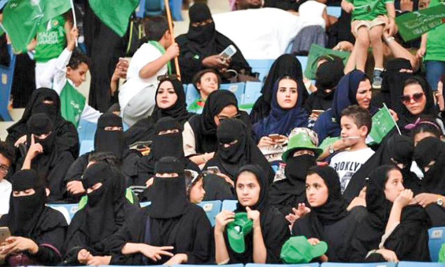 زنان عربستانی درهمه ورزشگاه‌ها