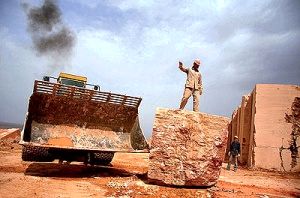 تنزل 12 پله‌ای صادرات سنگ ایران