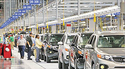 افت شدید تولید خودرو در کره
